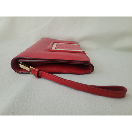 Jimmy Choo Clutch Bag Leather in Red