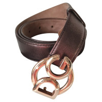 Dolce & Gabbana Bronze leather belt