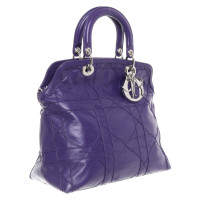 Christian Dior Granville Bag aus Leder in Violett