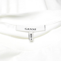 Ganni Top Cotton in White