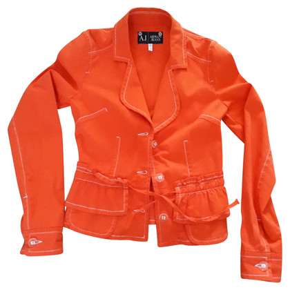 Armani Jeans Oberteil aus Baumwolle in Orange