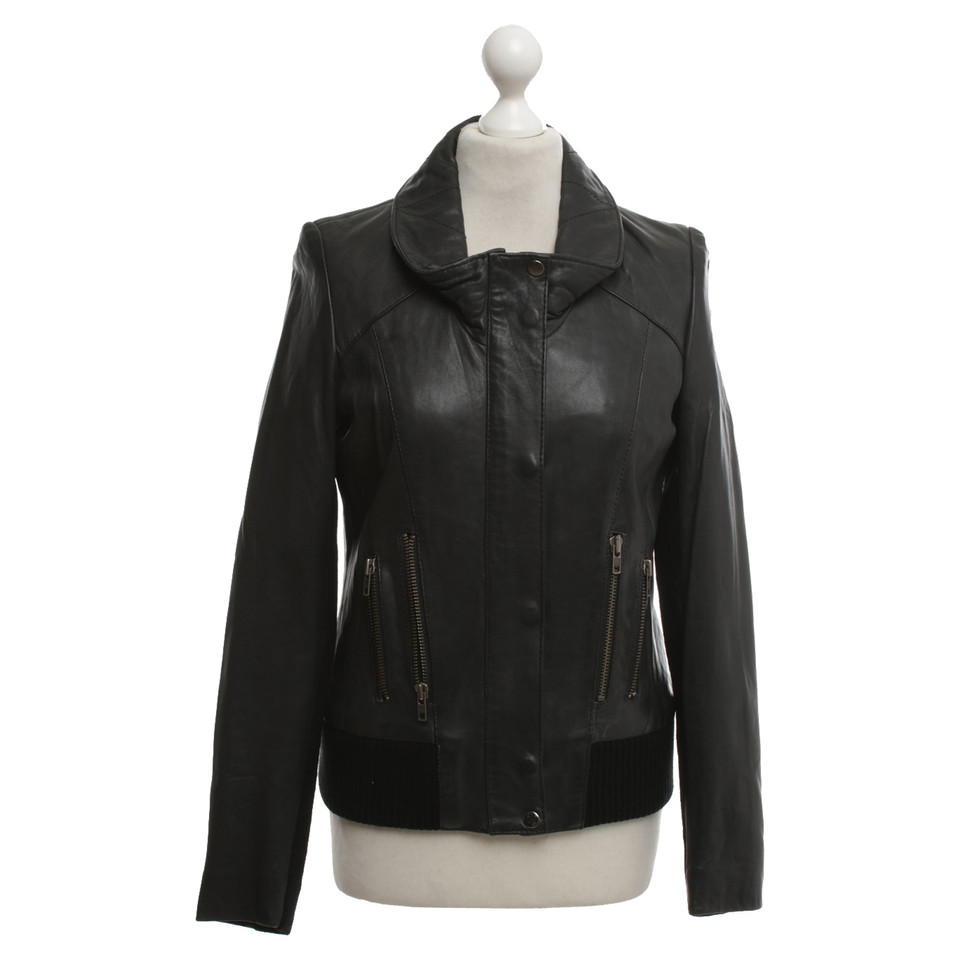 Muubaa Leather jacket in black