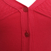 Twin Set Simona Barbieri Cappotto in maglia in corallo rosso