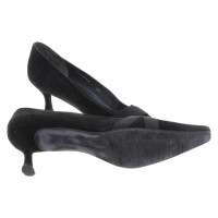 Stuart Weitzman Pumps/Peeptoes Suede in Black