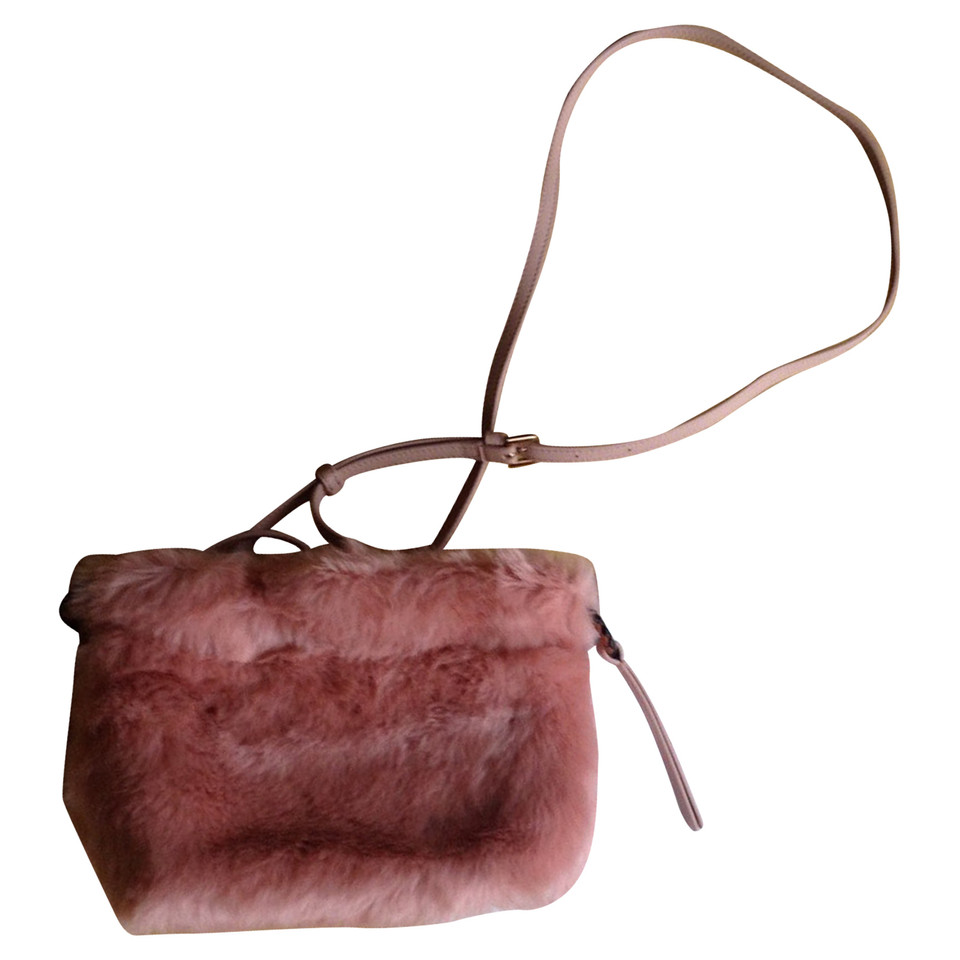 Furla Handbag with faux fur trim