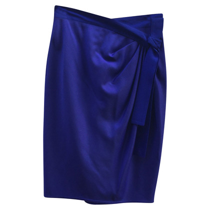 Gianni Versace Skirt Wool in Blue