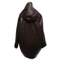 Annette Görtz Jacket/Coat Leather in Brown