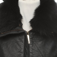 Ted Baker Giacca/Cappotto in Pelle in Nero