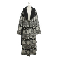 Christian Dior Manteau en laine avec un motif d’hiver