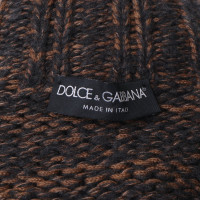 Dolce & Gabbana Gebreid vest in bruin / grijs