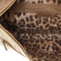 Roberto Cavalli Shoulder bag with leather elements