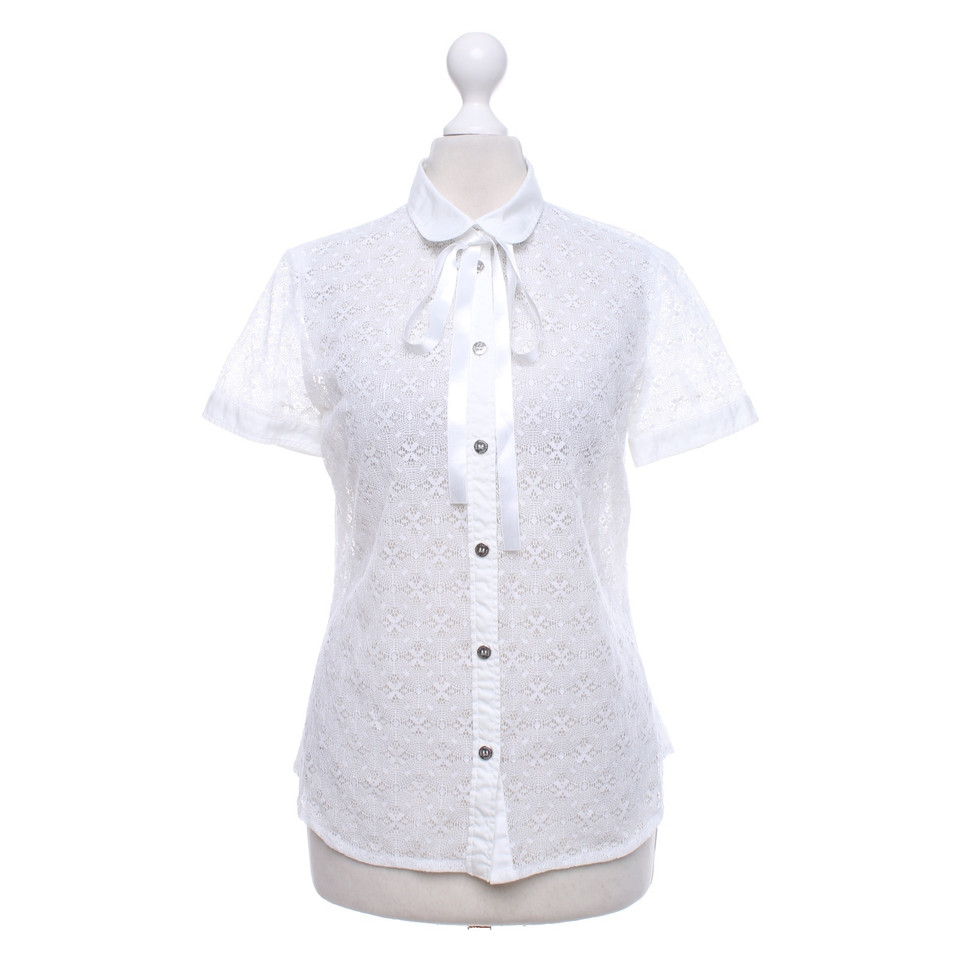 D&G Opengewerkte blouse met korte mouw