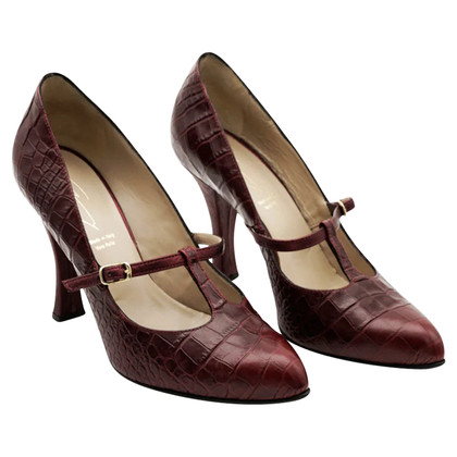 Genny Sandals Leather in Bordeaux