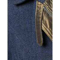 Gianfranco Ferré Jacket/Coat Cotton in Blue