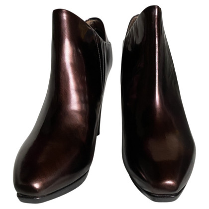 Hugo Boss Ankle boots Patent leather in Brown
