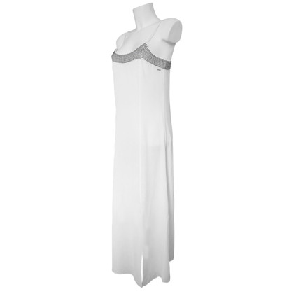 Armani Exchange Robe en Viscose en Blanc