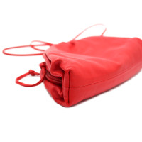 Bottega Veneta Mini Pouch 22cm Leather in Red