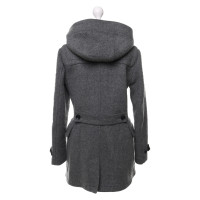 Burberry Jacke/Mantel aus Wolle in Grau