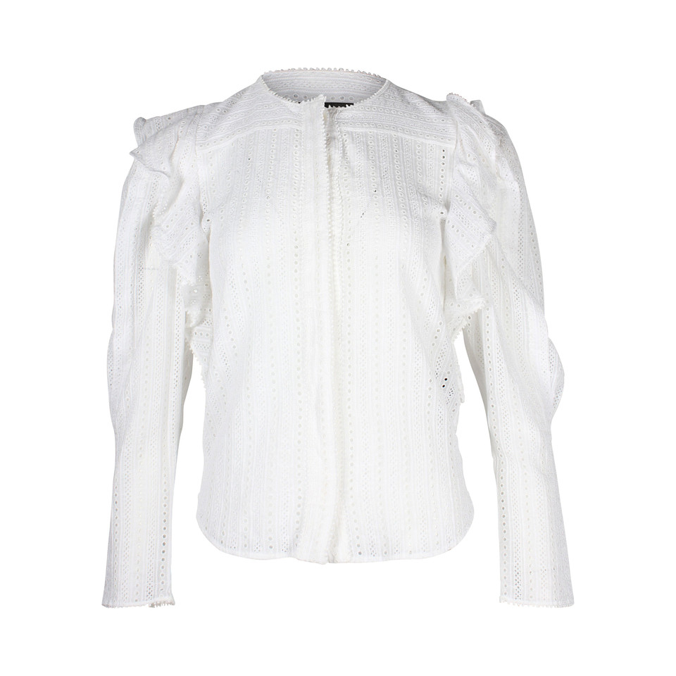 Isabel Marant Oberteil aus Baumwolle in Weiß
