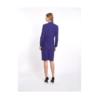 Gianni Versace Anzug aus Wolle in Violett