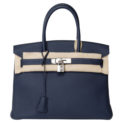 Hermès Birkin Bag 30 in Pelle in Blu