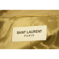 Saint Laurent Jacke/Mantel aus Baumwolle in Ocker