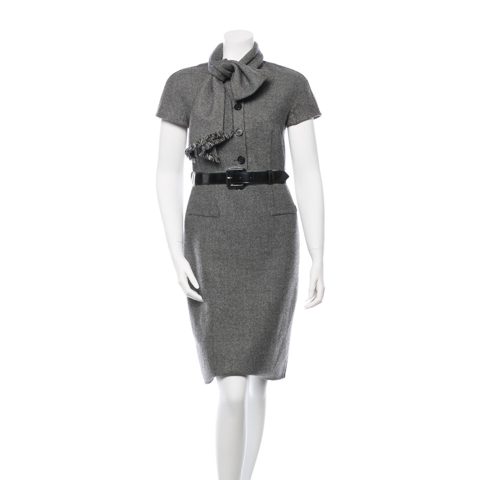 Christian Dior wool dress with scarf