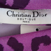 Christian Dior Abito in seta con stampa