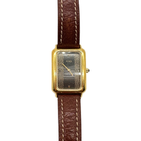 Fendi Armbanduhr aus Leder in Braun