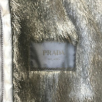 Prada Vest met voering van namaakbont 