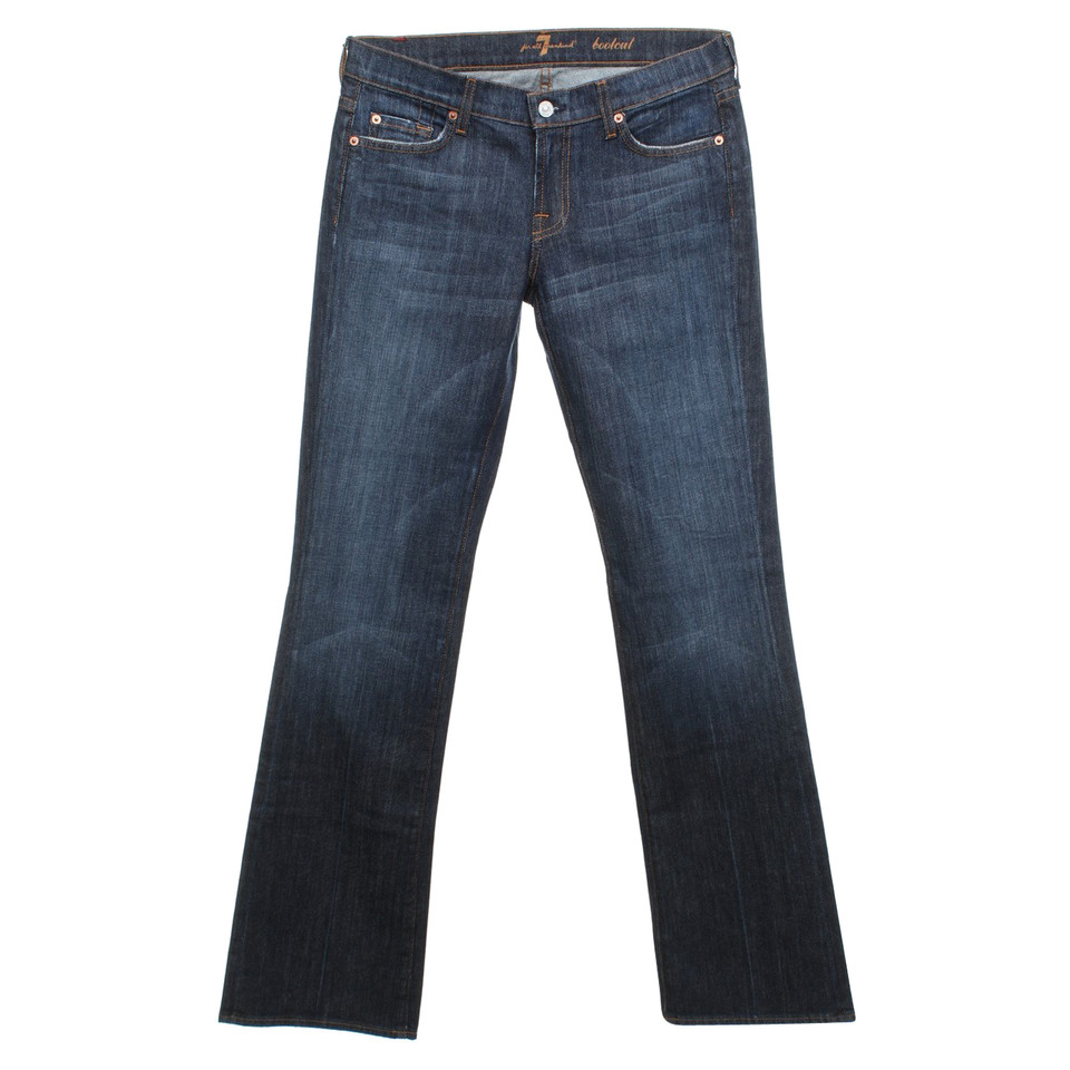 7 For All Mankind Bootcut-jeans in blauw