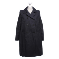 Carven Jacke/Mantel aus Baumwolle in Blau