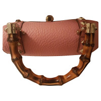 Gucci Bamboo Bag Leer in Roze