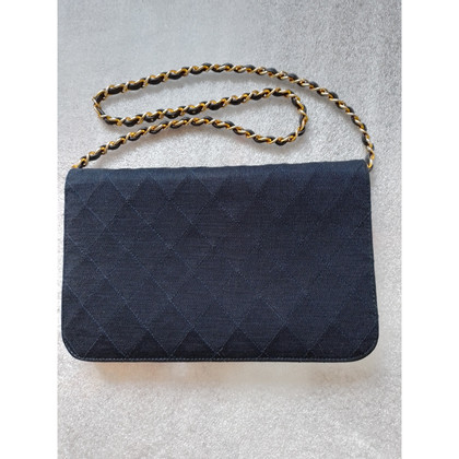 Chanel Wallet on Chain Jersey in Blue