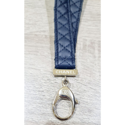 Chanel Accessoire aus Leder in Blau