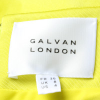 Galvan London Dress Jersey in Yellow