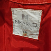 Nina Ricci Vest Leer in Rood