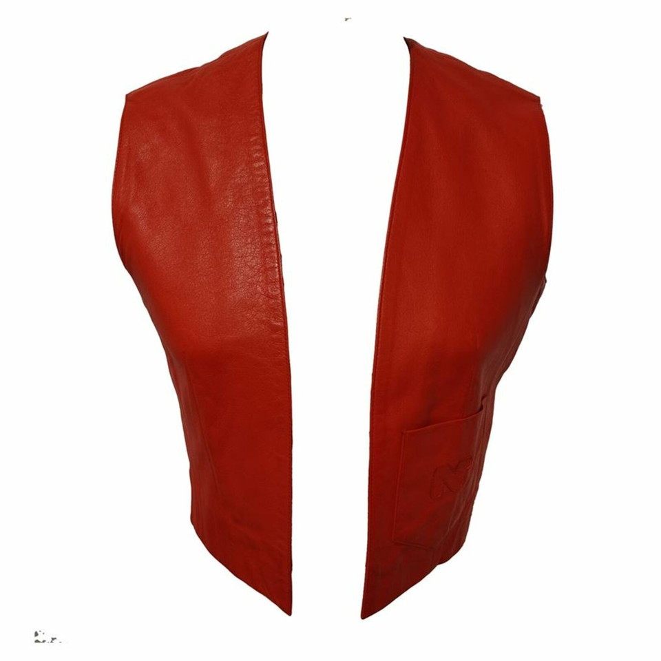 Nina Ricci Vest Leather in Red