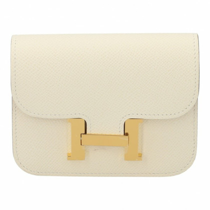 Hermès Constance Wallet Leather in Cream