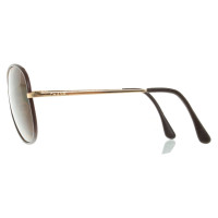Chanel Sonnenbrille mit Leder-Details