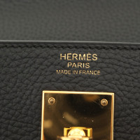 Hermès Kelly Bag 32 in Pelle in Nero