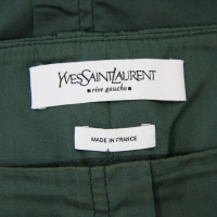 Yves Saint Laurent Gonna di seta verde