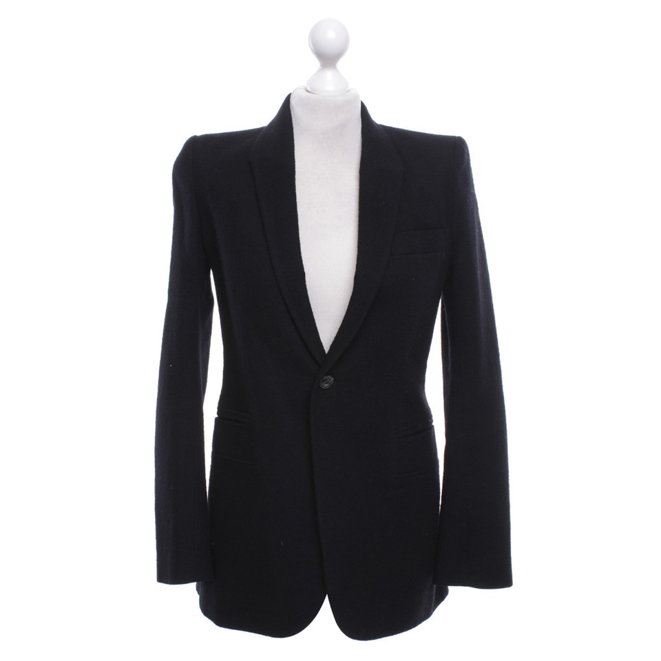 Rick Owens Long-Blazer in Schwarz