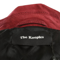 The Kooples giacca di pelle scamosciata a Bordeaux