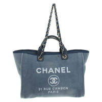 Chanel Shopper in Blauw