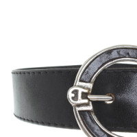 Aigner Leather belt with large buckle