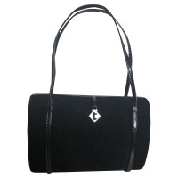 a.testoni Handbag Suede in Black