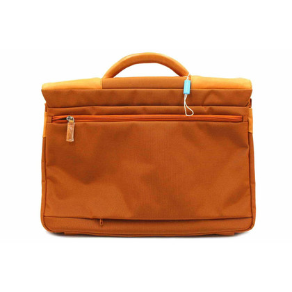Piquadro Reisetasche aus Leder in Orange