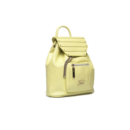 Genny Backpack Leather in Yellow