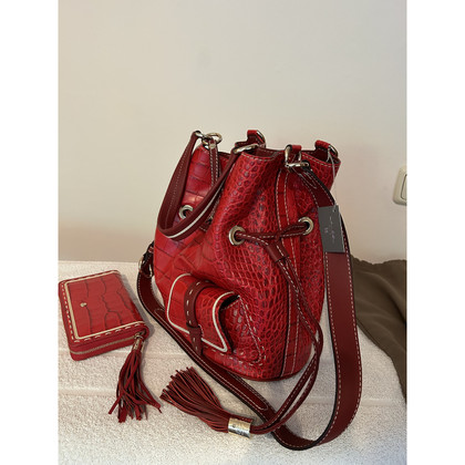 Lancel Tote bag Patent leather in Red